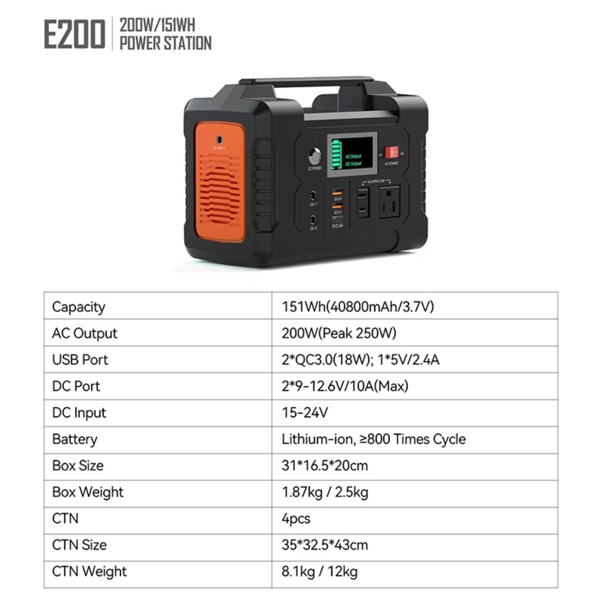 Portable Power Station 200W