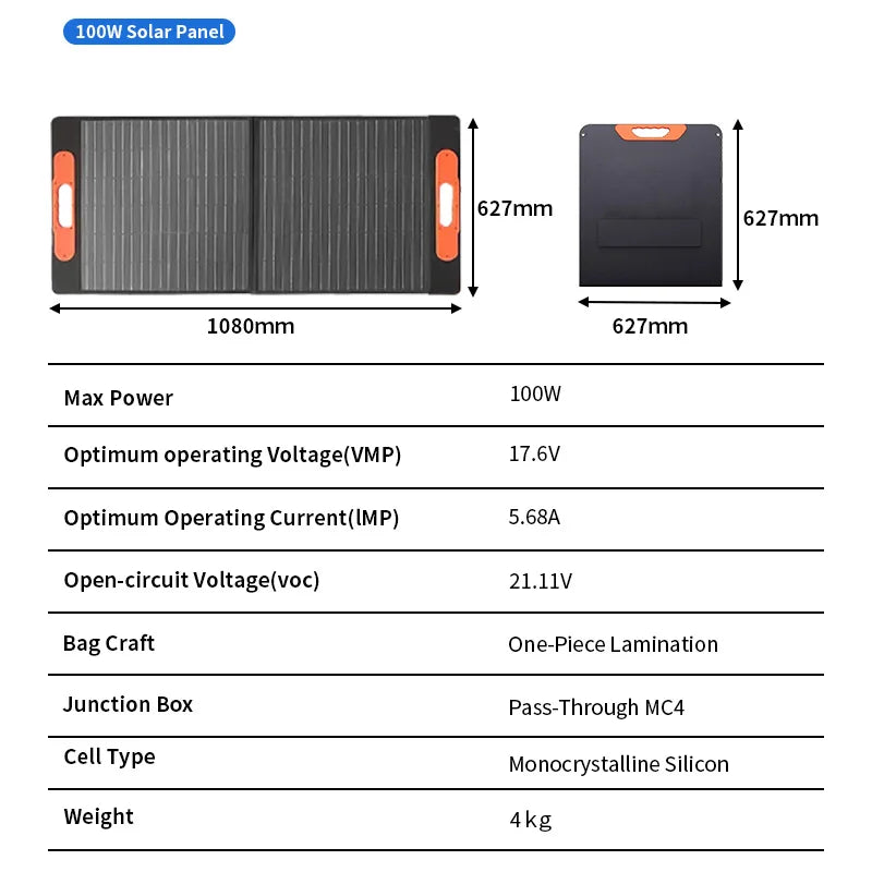 Portable Power Stations 1200w 600w With 100w 200w Solar Panel