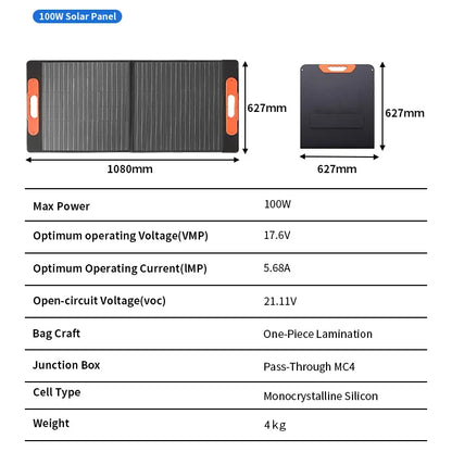 Portable Power Stations 1200w 600w With 100w 200w Solar Panel